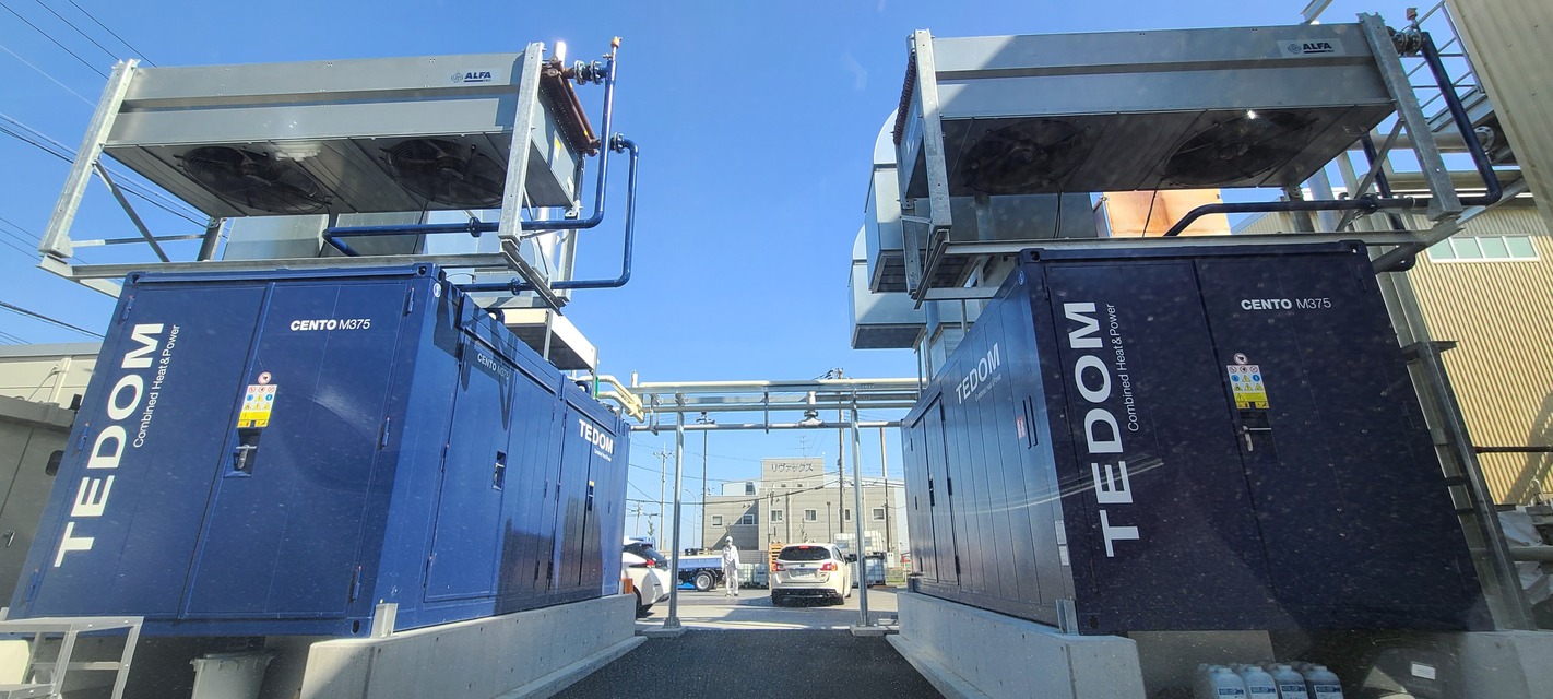 750kW 発電　375kW機ｘ2台構成